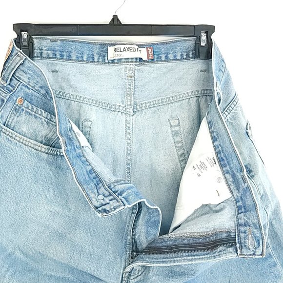 Levi's Jeans Men's 42x30 550 Relaxed Fit Blue Denim Faded Distressed - Picture 12 of 15